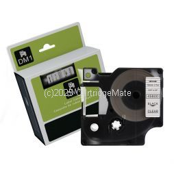 *Dymo SD45800 Black Text on 19mm wide Clear Laminated Tape - New Compatible 7 Metre 