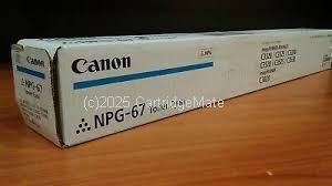 Canon TG-67C Cyan Toner Cartridge  - Average 19,000 Pages   