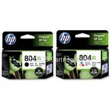 Hewlett Packard T6N12AA (804XL)  Twin Pack Black & Colour Inkjet - Original   