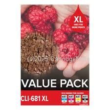 Canon CLI-681XL Value Pack (4) Extral Large BCMY