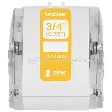Brother CZ1003 White Label Roll Tape Cassette 19mm x 5m 