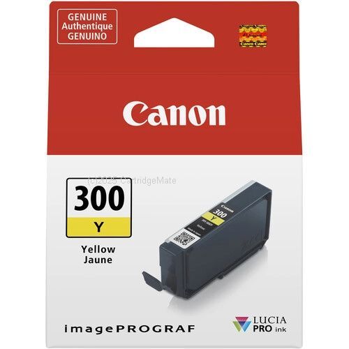 Canon PFI-300Y Yellow Ink Tank - Original Product     