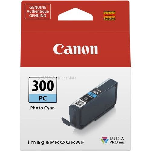 Canon PFI-300PC Photo Cyan Ink Tank - Original Product       