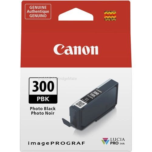 Canon PFI-300PB Photo Black Ink Tank - Original Product    