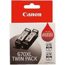 Canon PGI-670XLBK Black Twin Pack Extra Large Inkjet Cartridge - Original 