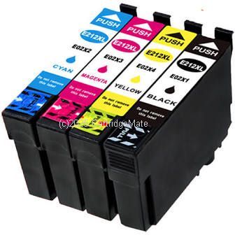 *Epson T02X192 (212XL) Value Pack (4) Extra High Yield New Compatible 
