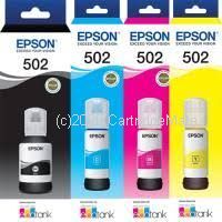 Epson T03K192 (502) Value Pack (4) Eco Ink Bottles - Original 