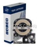 *Epson C53S626101 New Compatible Black Text on 18mm wide Clear Label Tape   