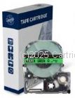*Epson ESC9GW New Compatible Black Text on 9mm wide Green Label Tape    
