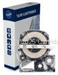 *Epson C53S625101 New Compatible Black Text on 12mm wide Clear Label Tape  