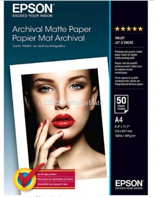 Epson S041342 Archival Matte Paper A4 192gsm - Pack of 50