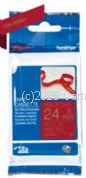 Brother TZe-RW54 Gold on Wine Red Tape - 24mm x 4 meters 