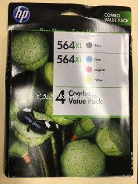 Hewlett Packard CN684 (564) XL Value Pack (4) 