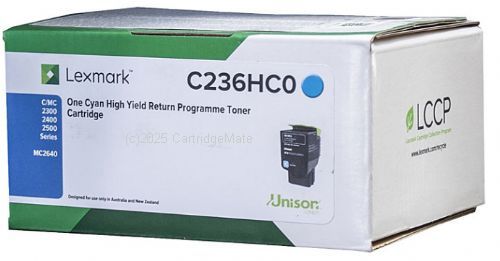 Lexmark C236HC0 Cyan High Yield - Original