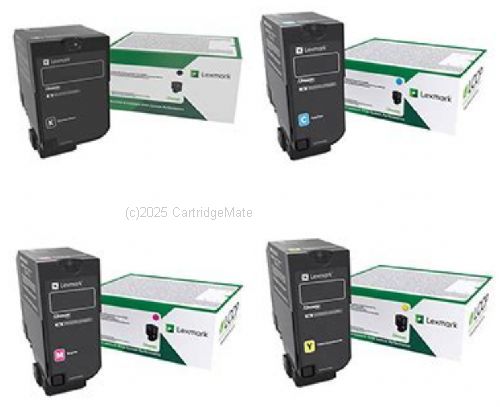 Lexmark 74C6HK0 High Yield Value Pack (4) BCMY - Original