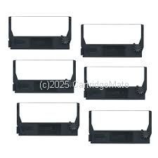 *Epson ERC30B Black Nylon compatible ribbon (Pack of 6) 