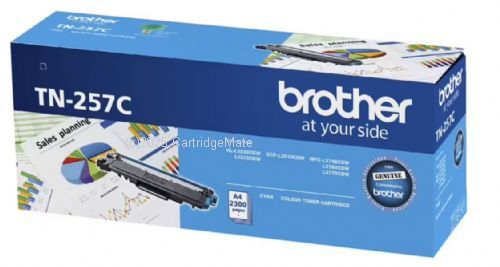 Brother TN-257C Cyan - Average 2,300 - Original     