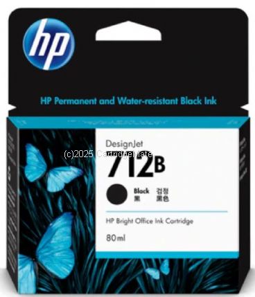 Hewlett Packard 3ED29A (712B) Black 80ml - Original