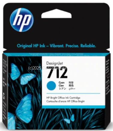 Hewlett Packard 3ED67A (712) Cyan 29ml - Original 