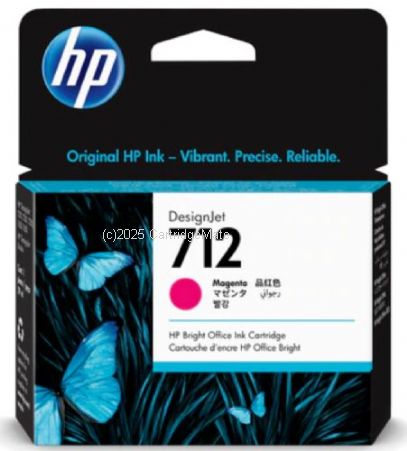 Hewlett Packard 3ED68A (712) Magenta 29ml - Original  