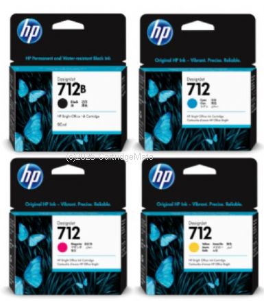 Hewlett Packard 3ED29A (712)  Value Pack ( 4) BCMY - Original