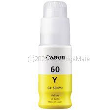 Canon GI60Y Yellow Bottle of Ink  - Original Product    