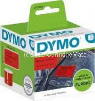 Dymo 2133399 Label Writer  Durable 54mm x 101mm Red Labels 