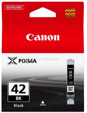 Canon CLI-42BK Black Inkjet Cartridge  - Average Yield 65 Pages - Original Product 