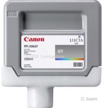 Canon PFI-306GY Grey Pigment Ink Tank-330ml -Original Product       