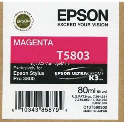 Epson T580300 Magenta UltraChrome - 80ml