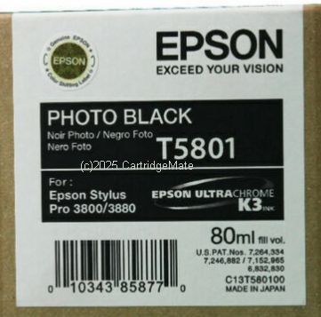 Epson T580100 Photo Black UltraChrome - 80ml