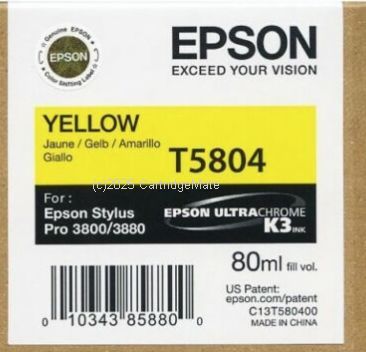 Epson T580400 Yellow UltraChrome - 80ml