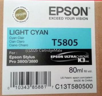 Epson T580500 Light Cyan UltraChrome - 80ml
