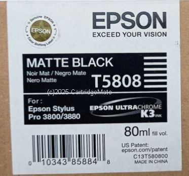 Epson T580800 Matte Black UltraChrome - 80ml