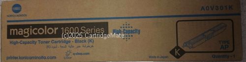 Konica Minolta A0V-301K Black Toner Cartridge -2.5K Original 