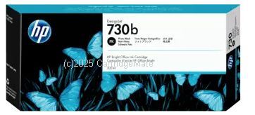 Hewlett Packard 3ED49A (730) Photo Black Ink 300ml P2V73A - Original