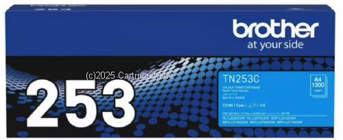 Brother TN-253C Cyan - Average 1,300 - Original   