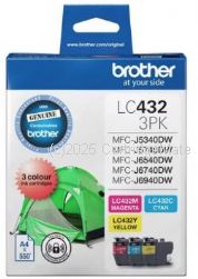 Brother LC-432-3PK (CMY) - Original      