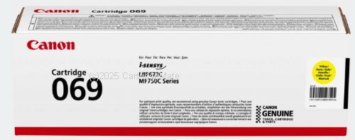 Canon Cart069Y Yellow Toner Cartridge - Original          