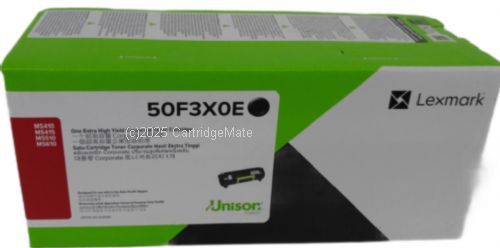 Lexmark 50F3X0E Black High Yield Corp - Original