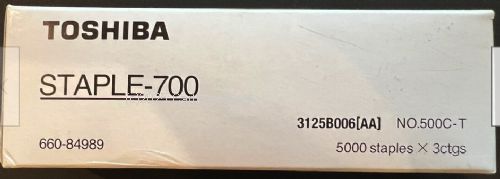 Toshiba Staple 700 (660-84989)  - 5000 Staples x 3 