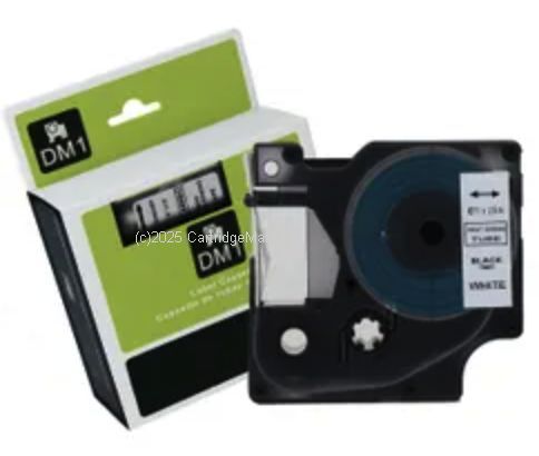 *Dymo SD18057 Black Text on White Industrial Heat-Shrink Tube -19mm  