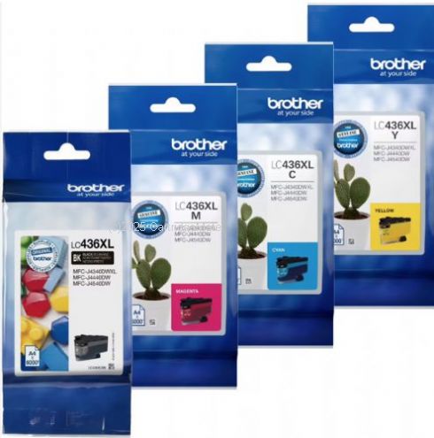 Brother LC-436XL Extra Large Value Pack (BCMY) Original inks 