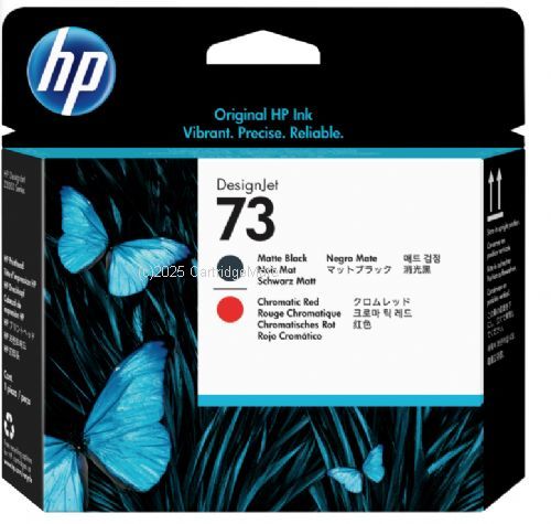 Hewlett Packard CD949A (73) Matte Black & Chrome Red Printhead