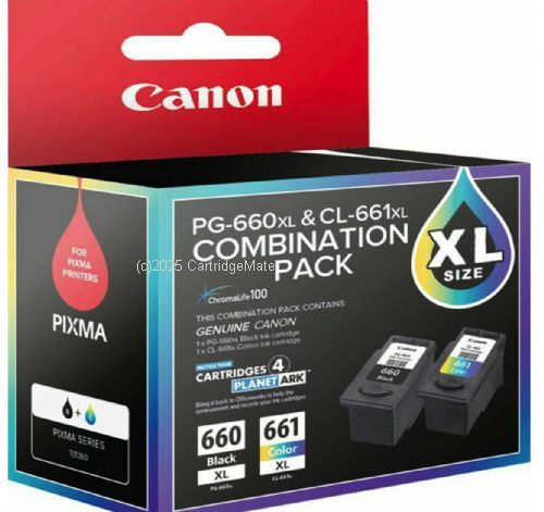 Canon PG-660XL+CL661XL Black & Colour  High Yield Inkjet TWIN Cartridge - Original 