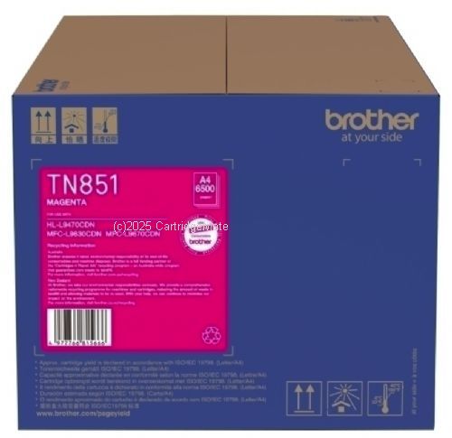 Brother TN-851M Magenta - Average 6,500 - Original  