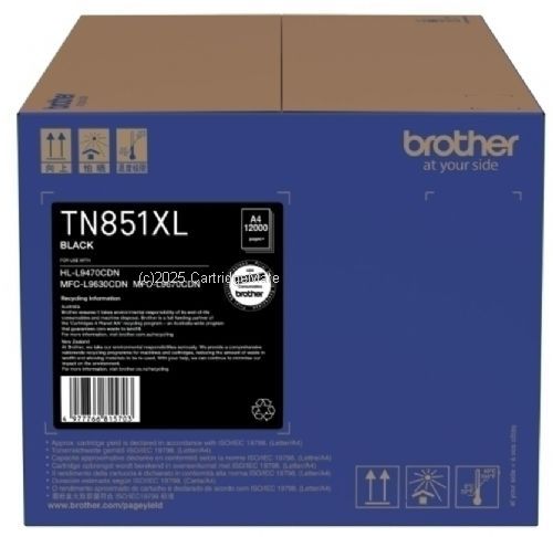 Brother TN-851XLB Extra Large Black - Average 12,000 - Original    