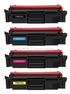 CartridgeMate Brother TN-851XLB Value Pack (BCMY) High Yield New Compatible 