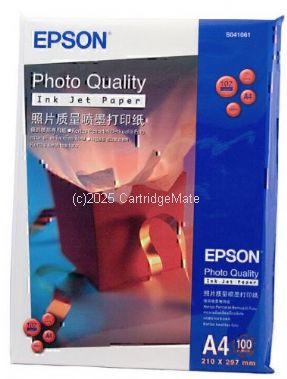 Epson S041061 A4 Photo Quality Inkjet Paper 100 Sheets