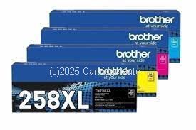 Brother TN-258XLB High Yield Value Pack (BCMY) - Original    